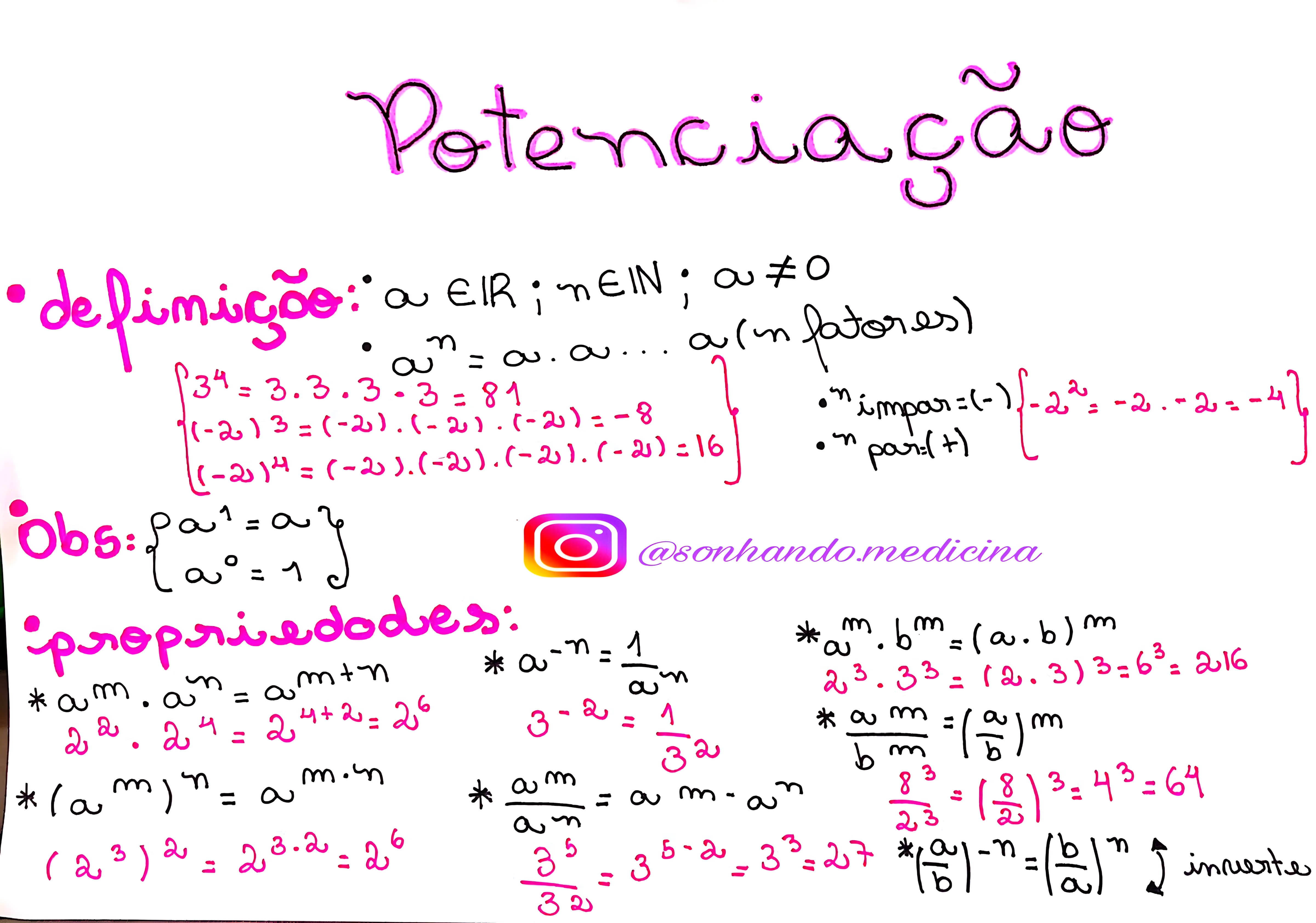 MAPA MENTAL SOBRE POTENCIACAO
