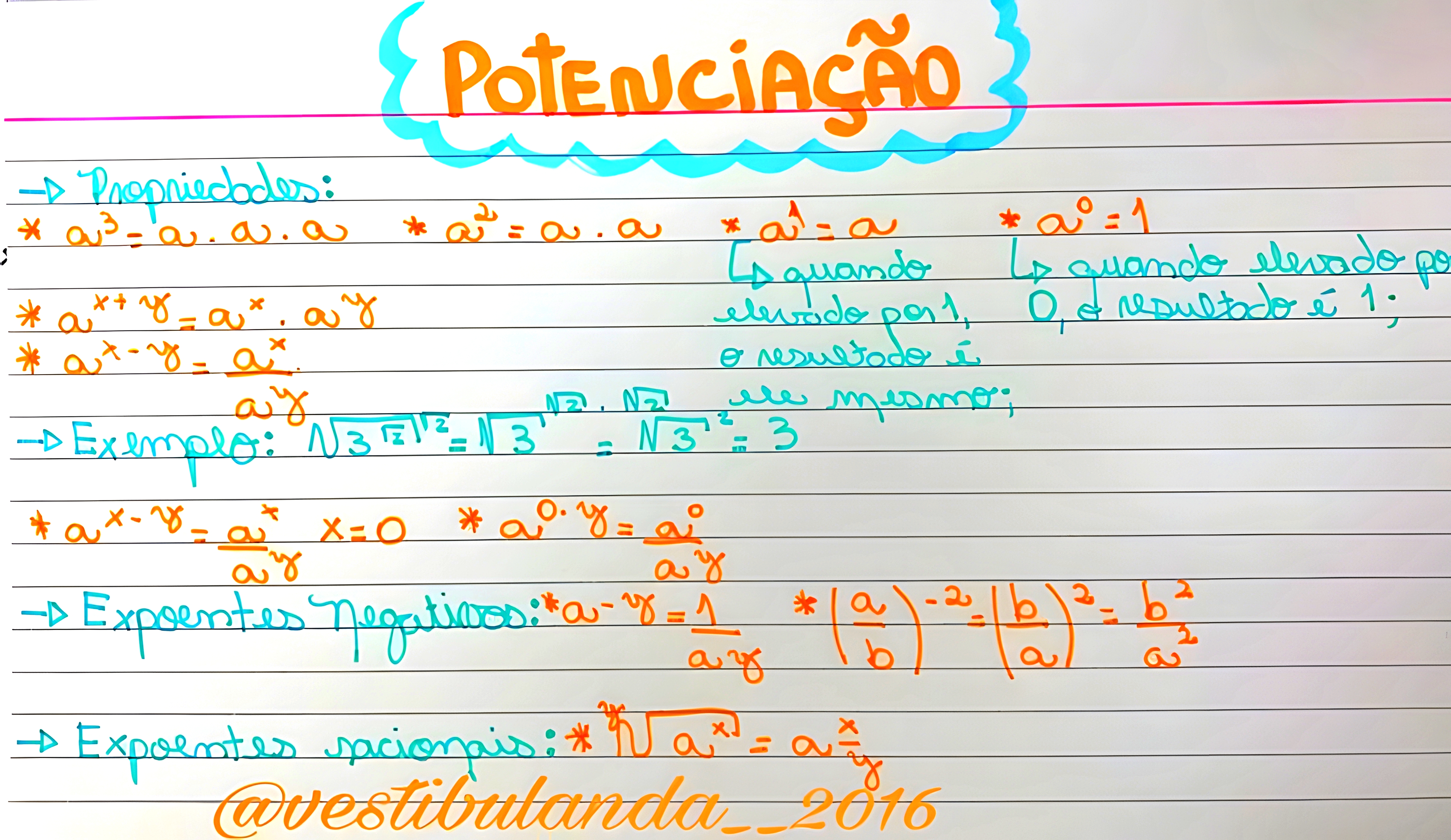 MAPA MENTAL SOBRE POTENCIACAO