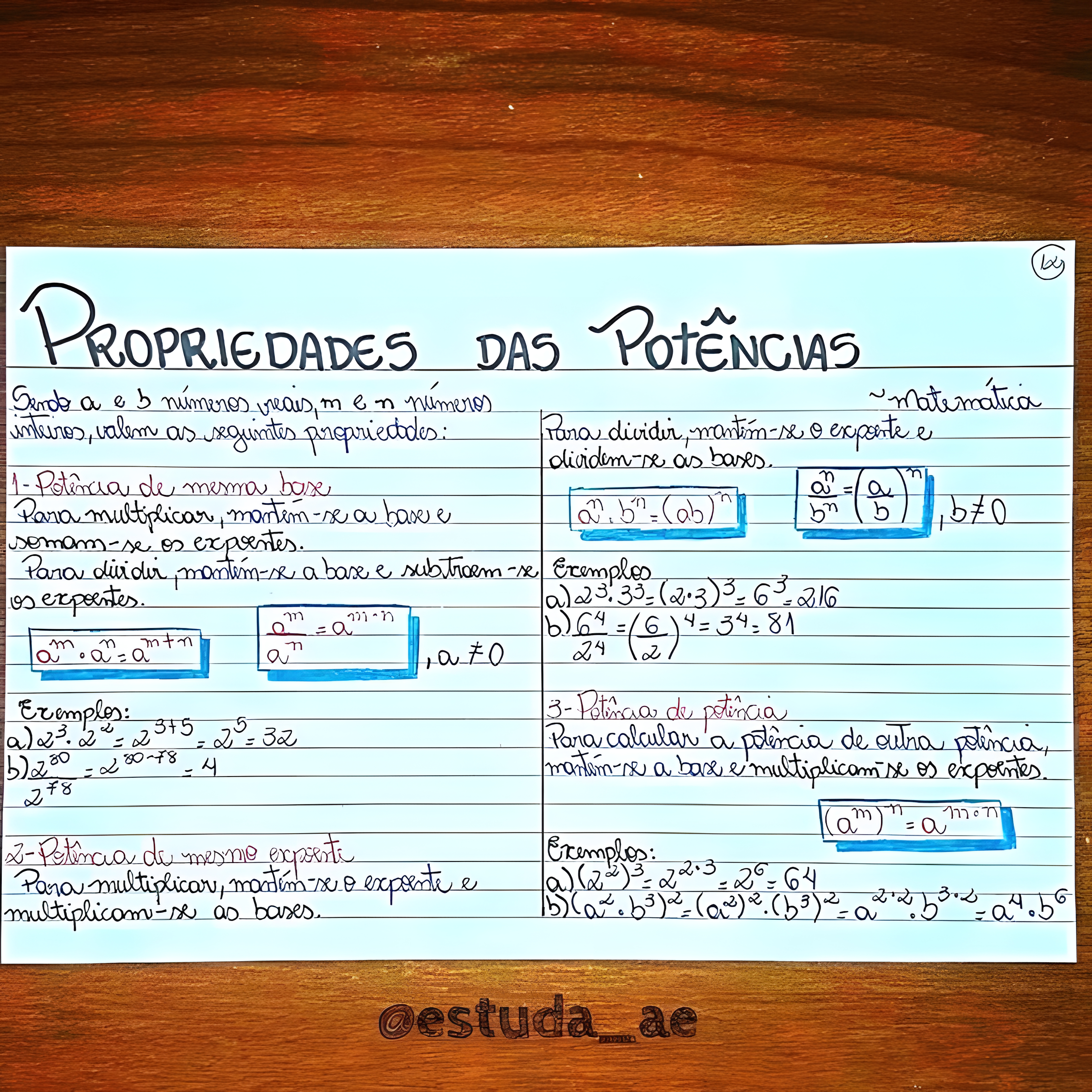 MAPA MENTAL SOBRE POTENCIACAO