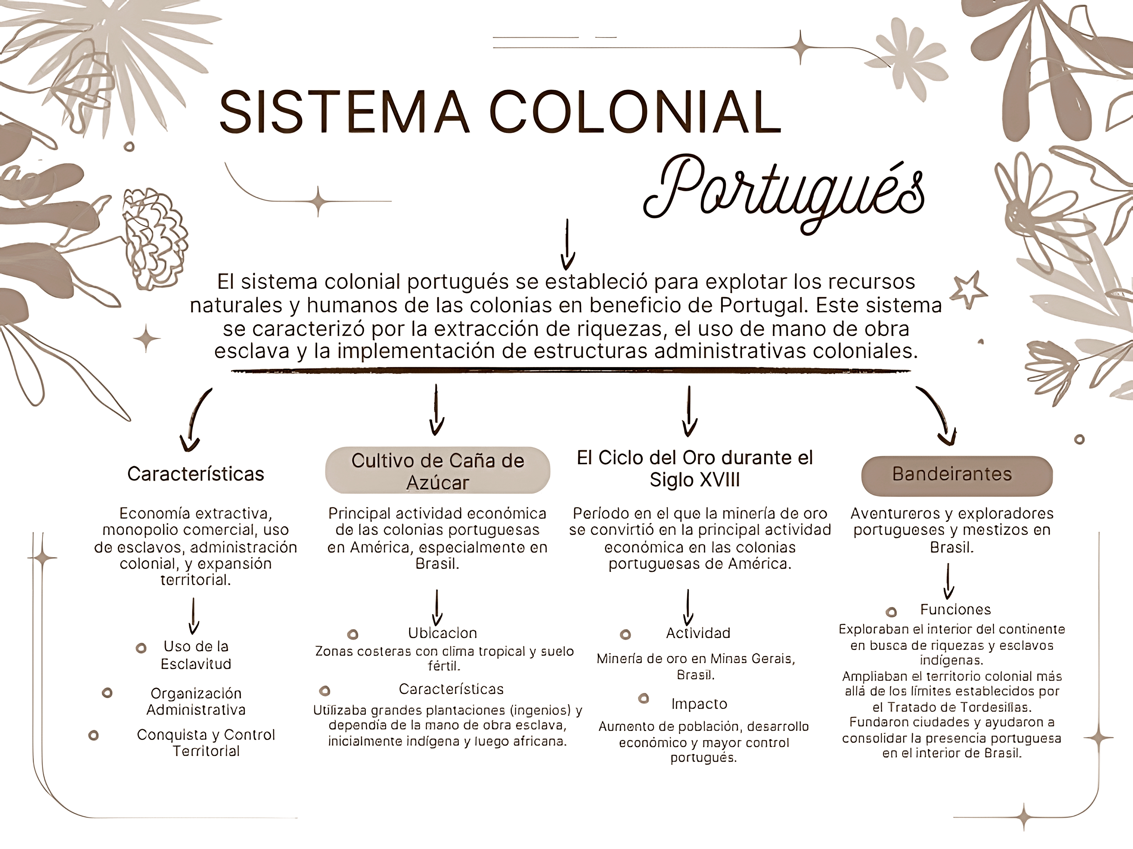 MAPA MENTAL SOBRE SISTEMA COLONIAL