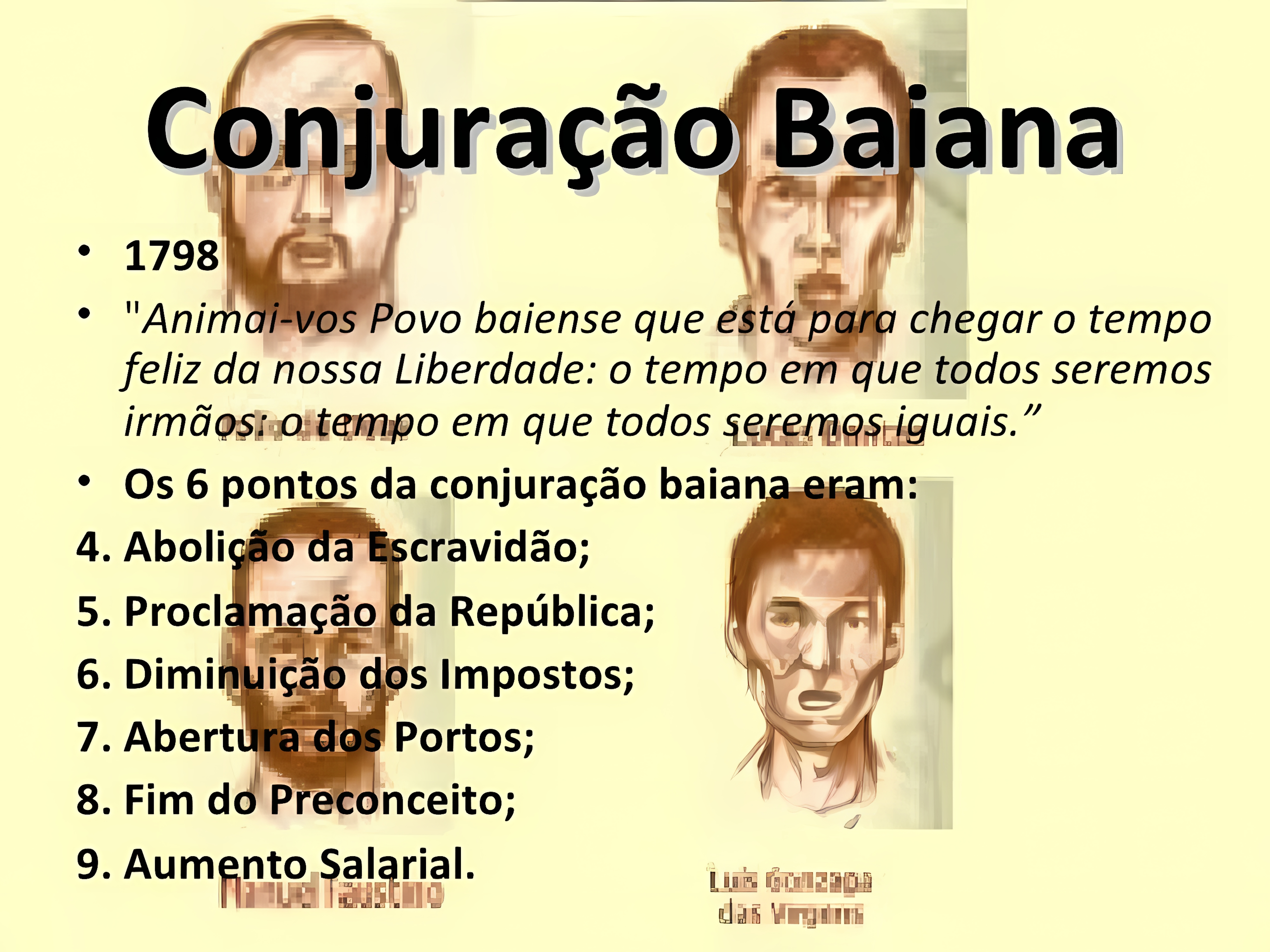 MAPA MENTAL SOBRE CONJURACAO BAIANA