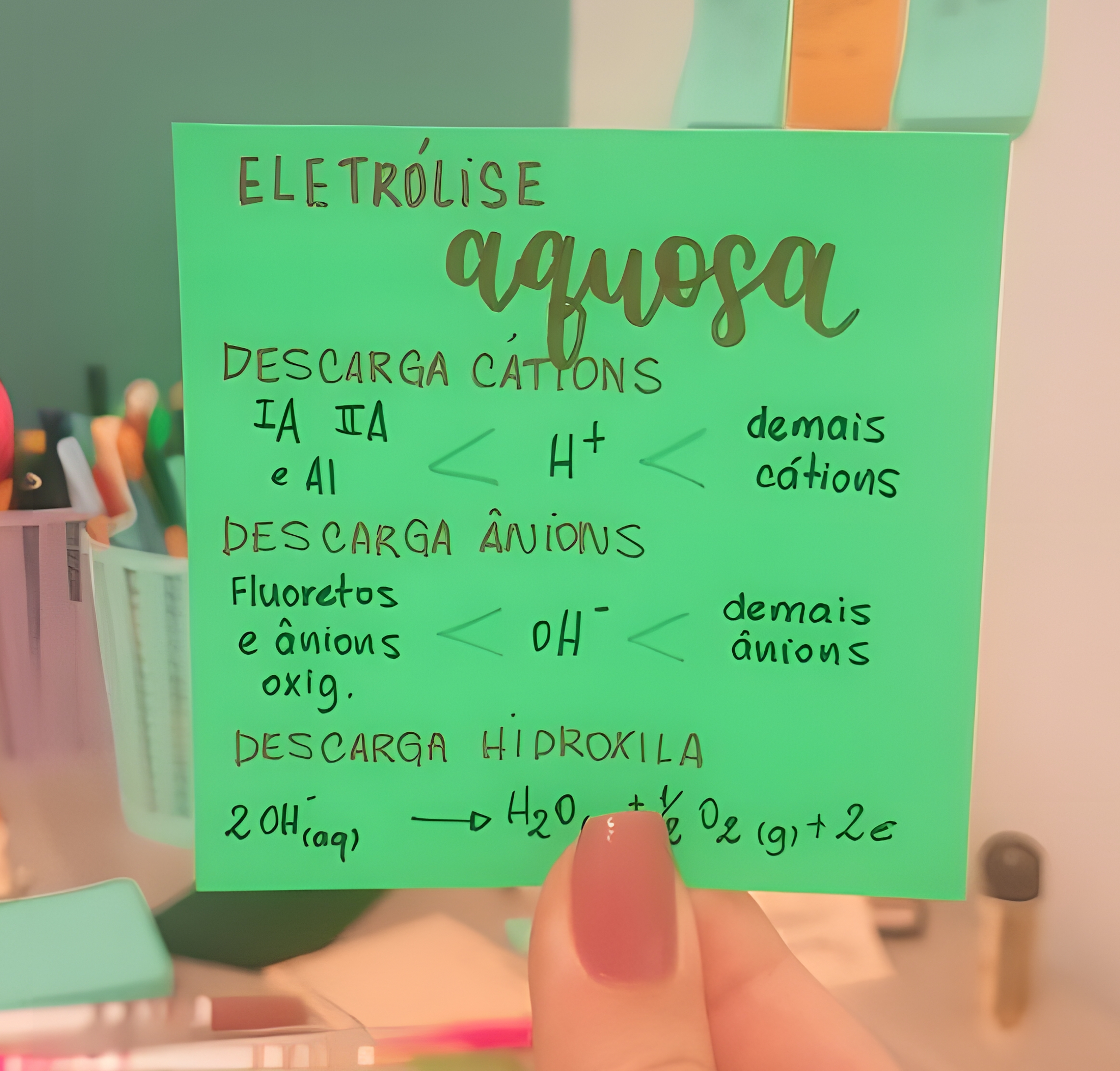 MAPA MENTAL SOBRE ELETROLISE
