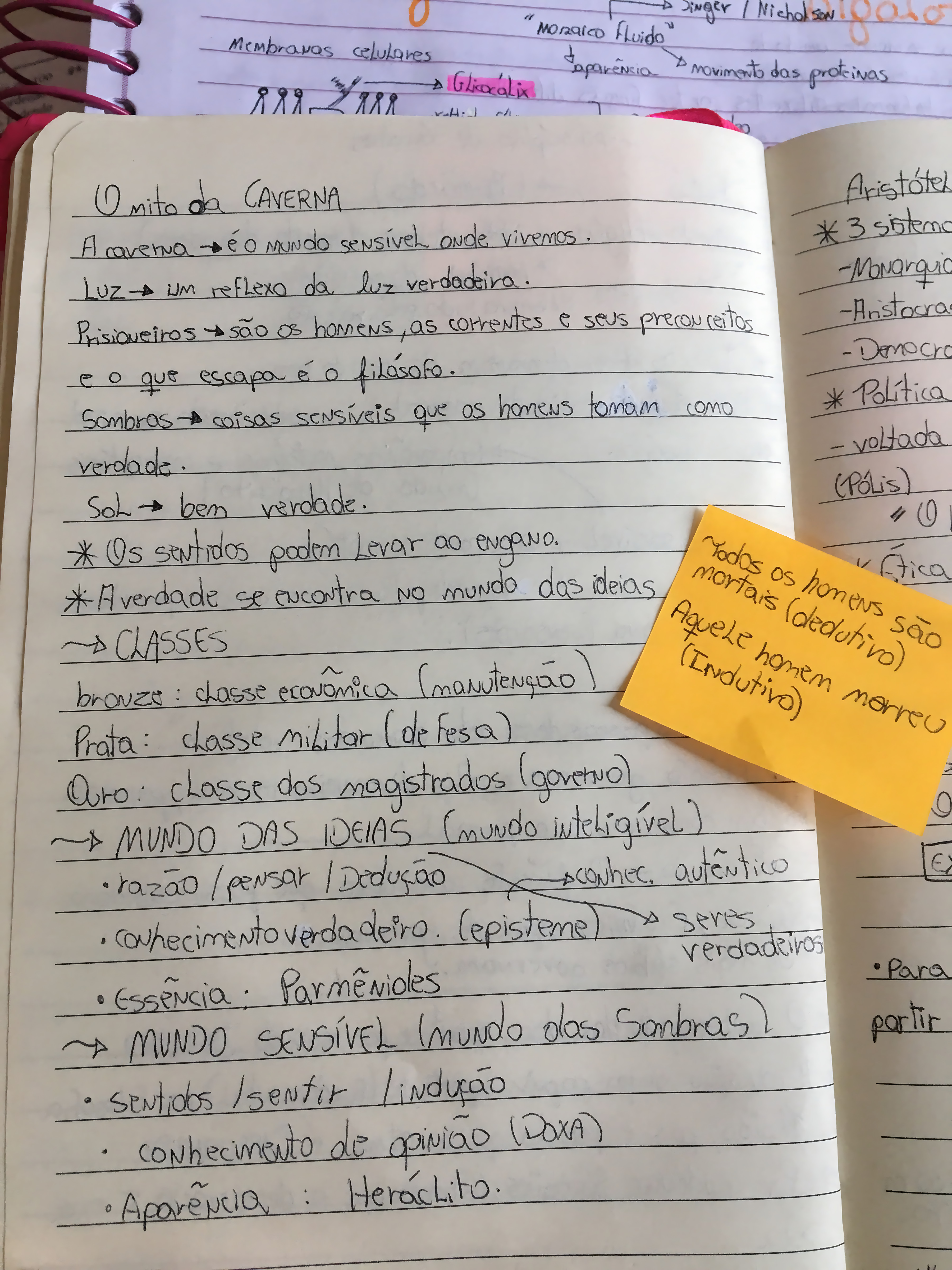 MAPA MENTAL SOBRE O MITO DA CAVERNA