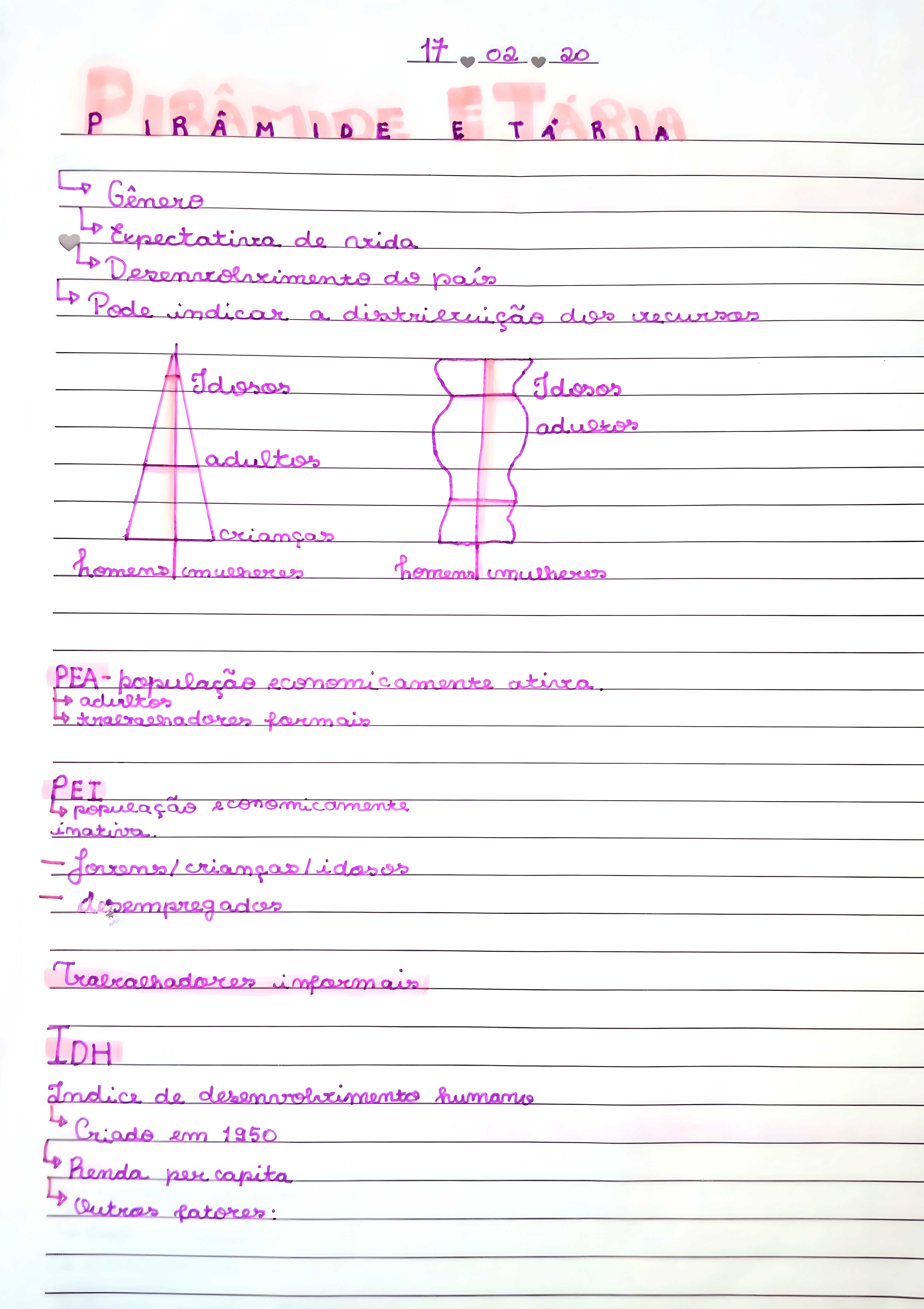 MAPA MENTAL SOBRE PIRAMIDE ETARIA