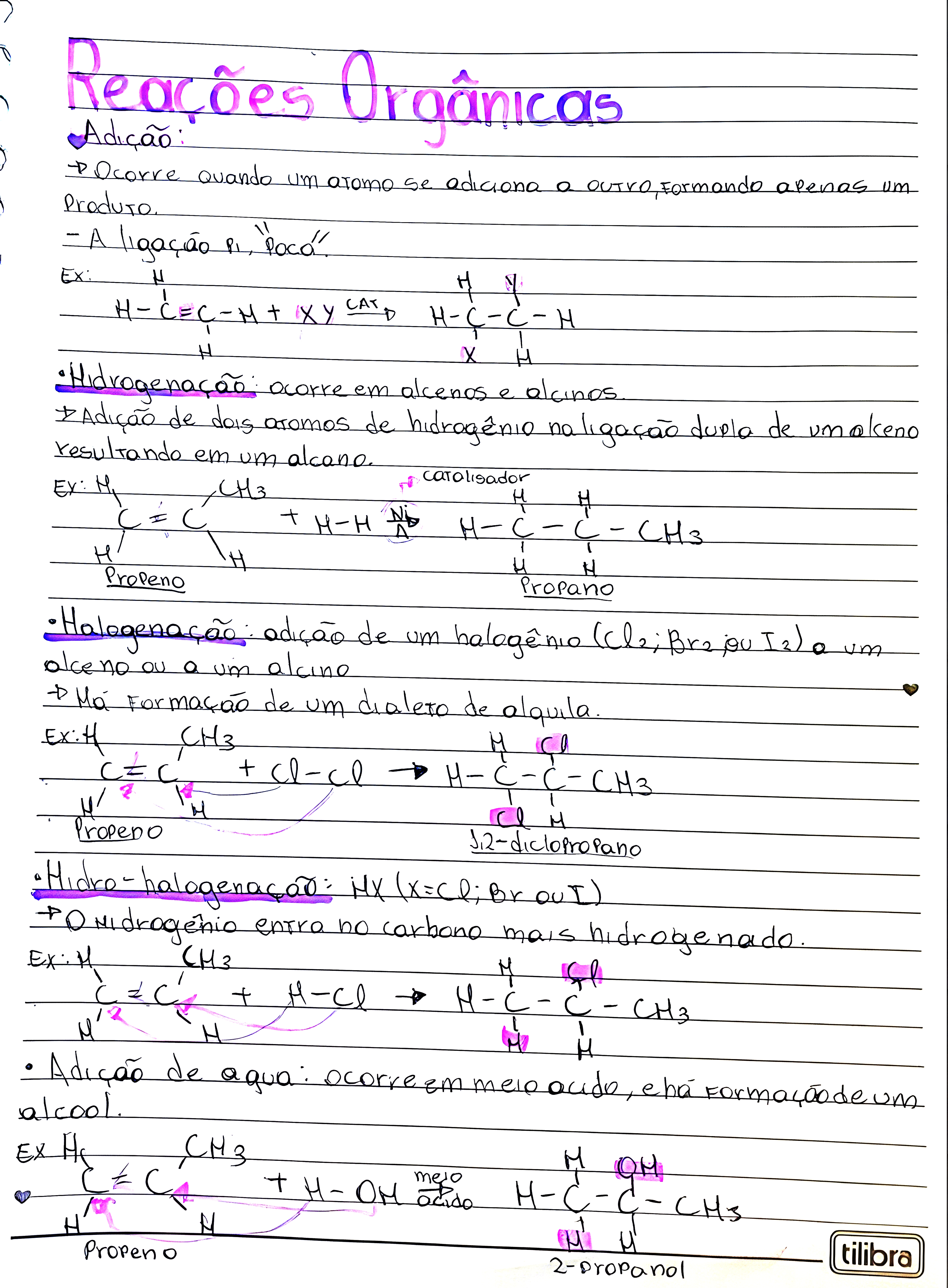 MAPA MENTAL SOBRE REACOES ORGANICAS