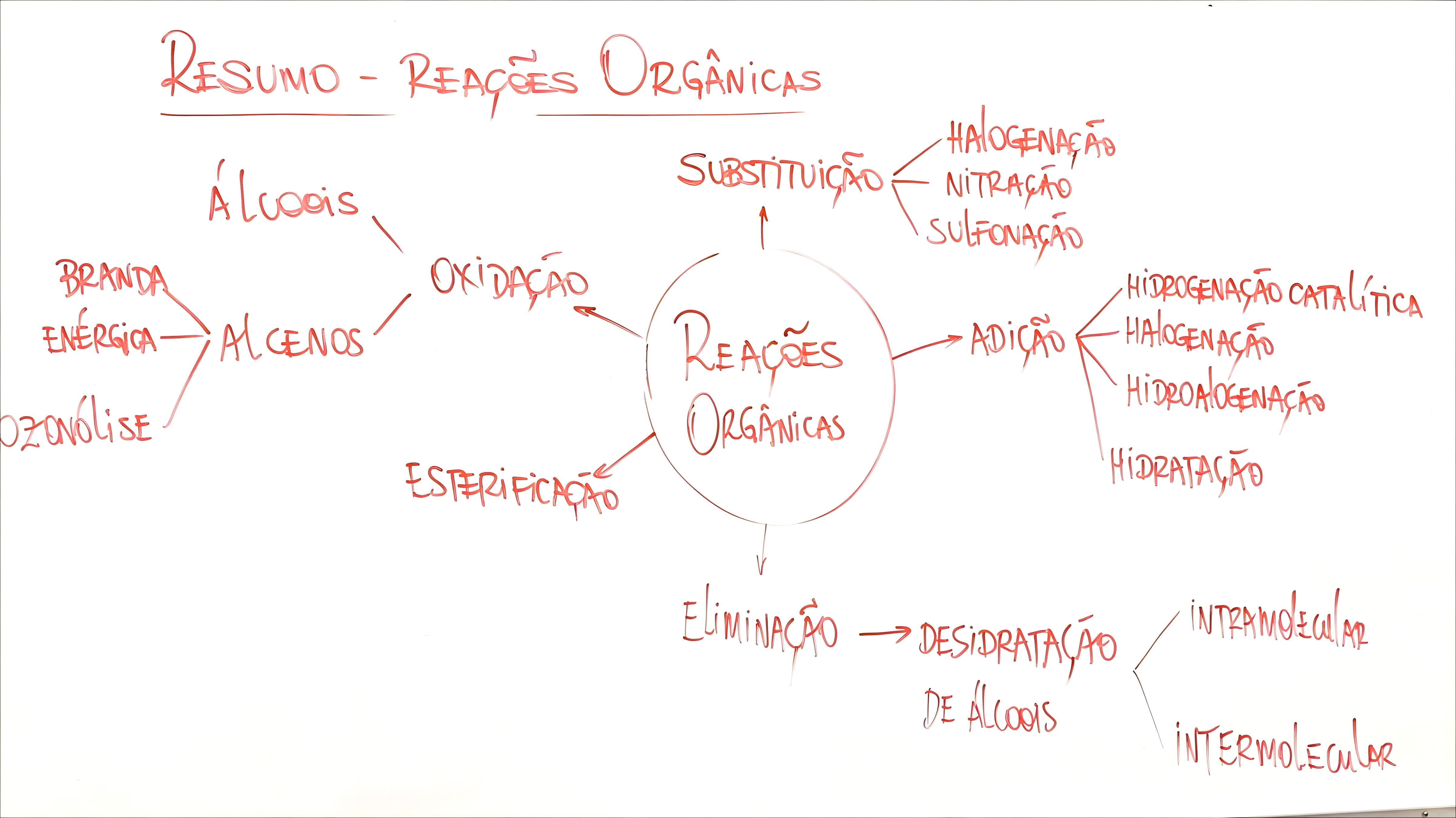 MAPA MENTAL SOBRE REACOES ORGANICAS