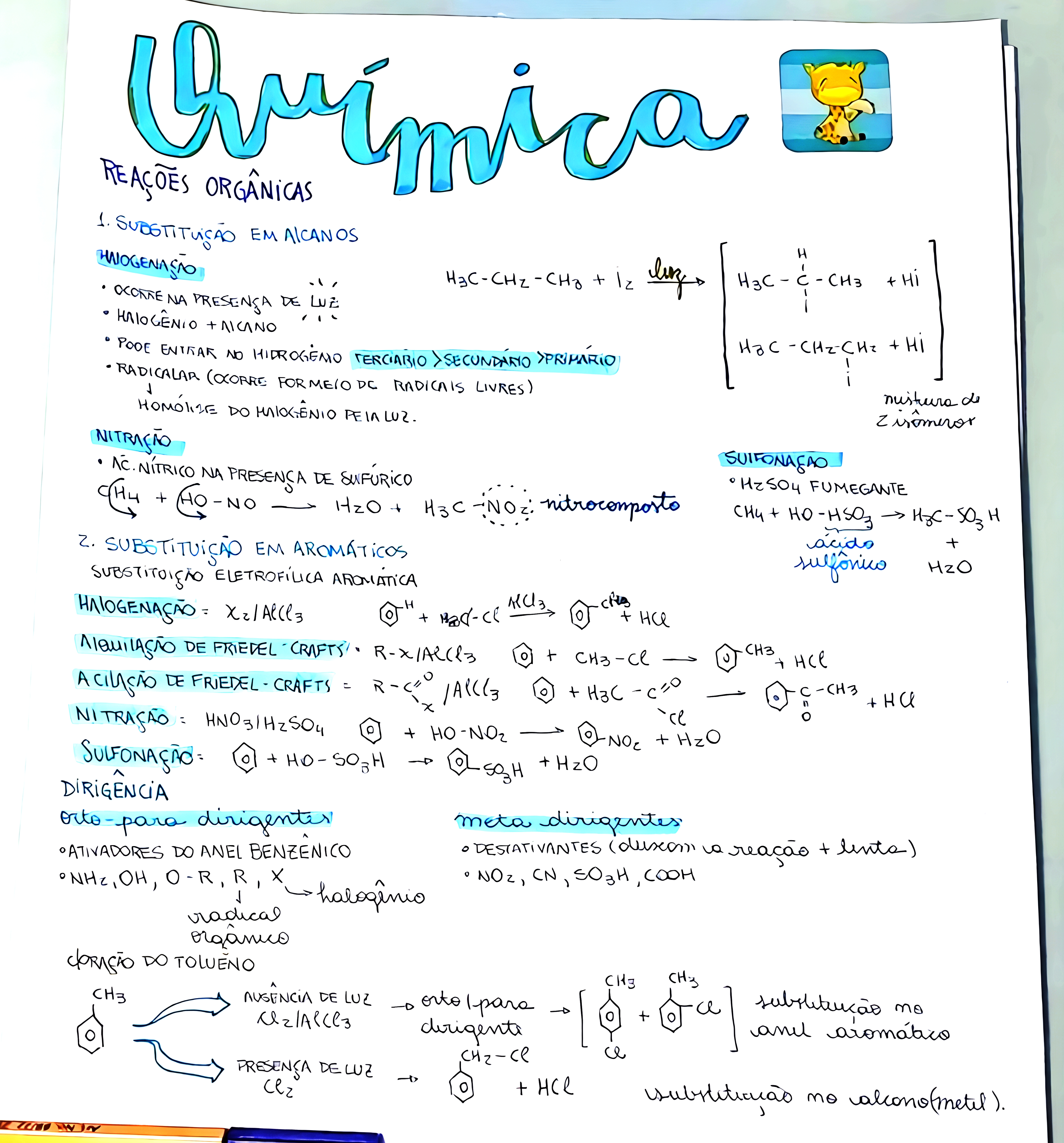 MAPA MENTAL SOBRE REACOES ORGANICAS