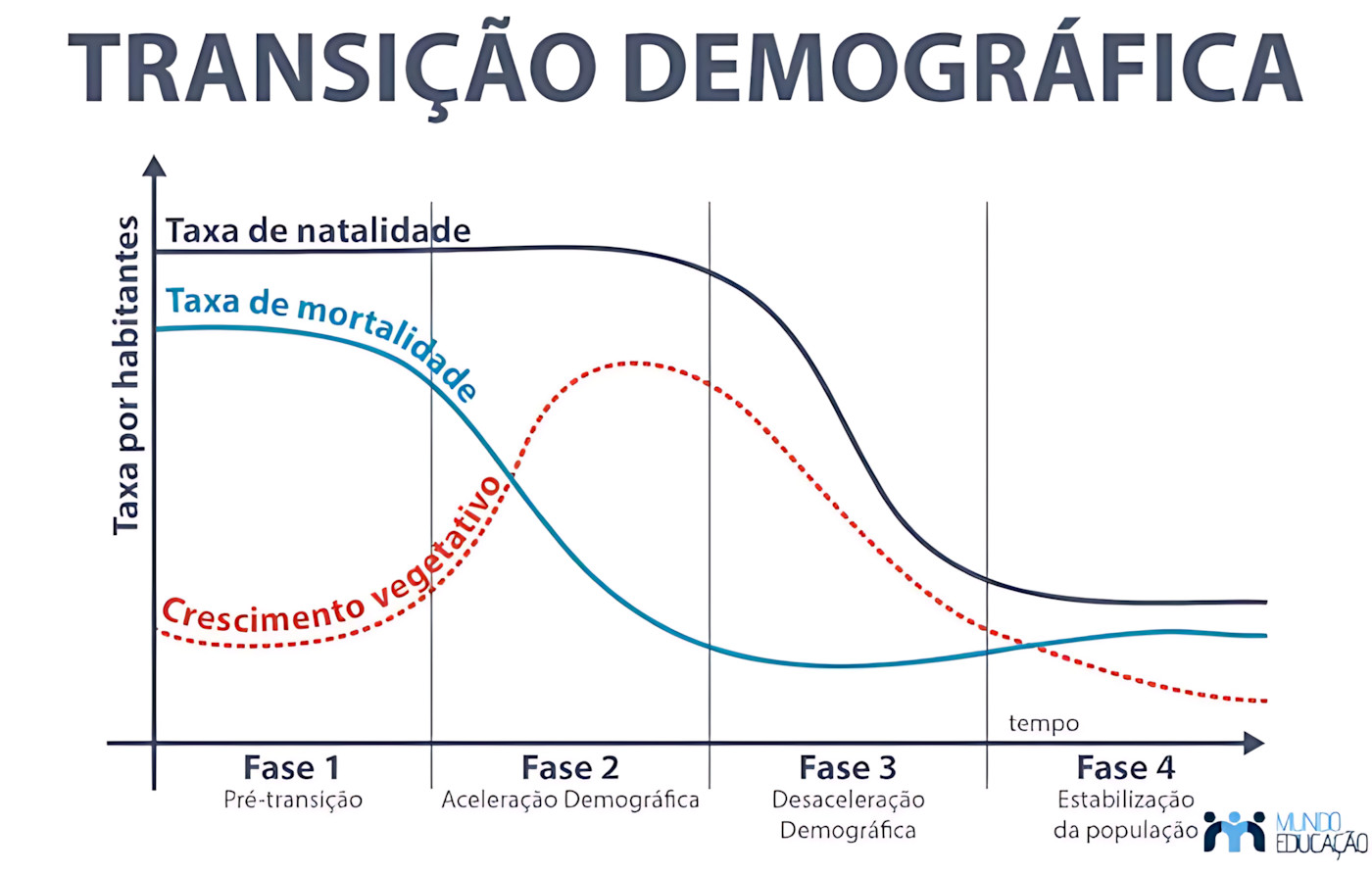 MAPA MENTAL SOBRE TRANSIÇÃO DEMOGRÁFICA