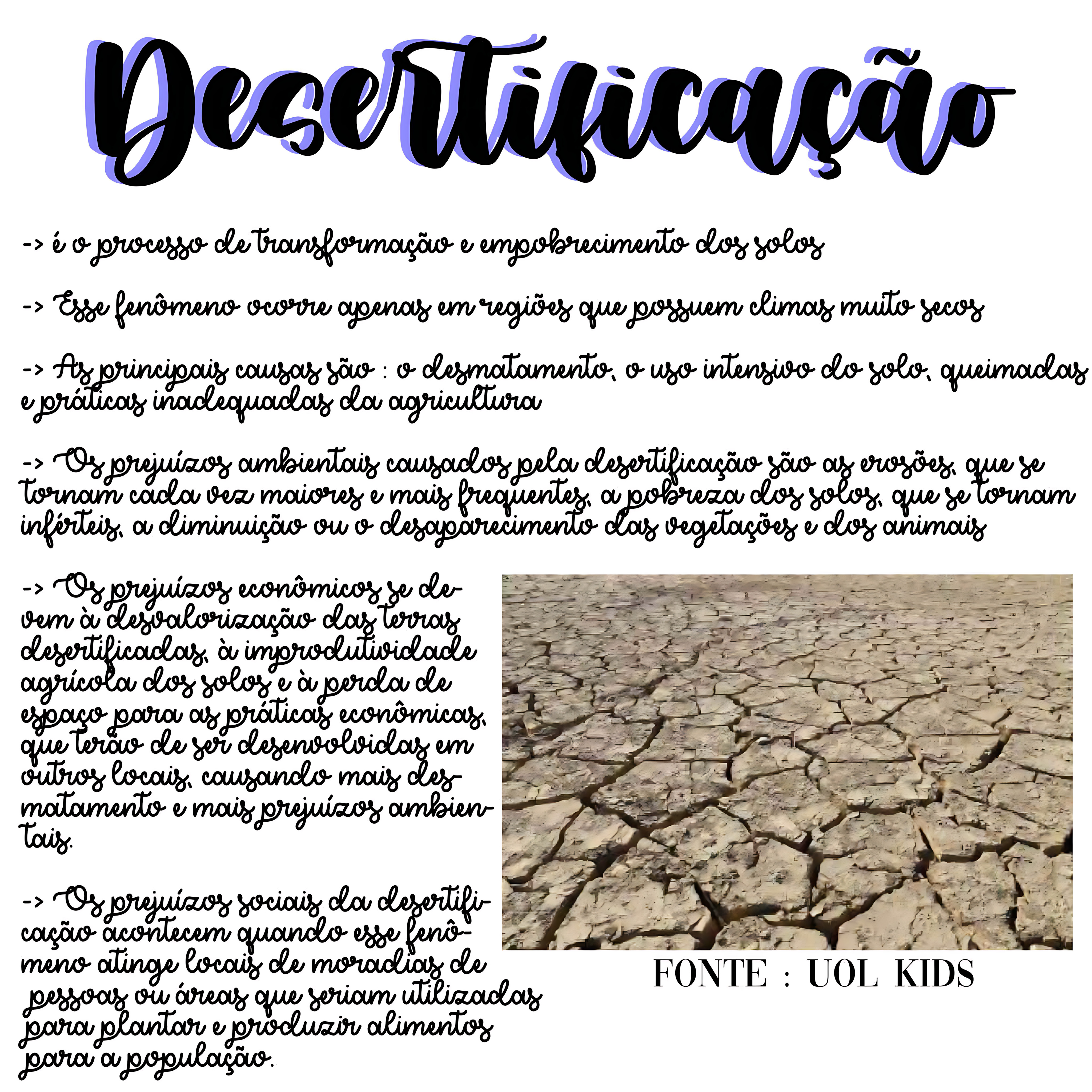 MAPA MENTAL SOBRE DESERTIFICACAO
