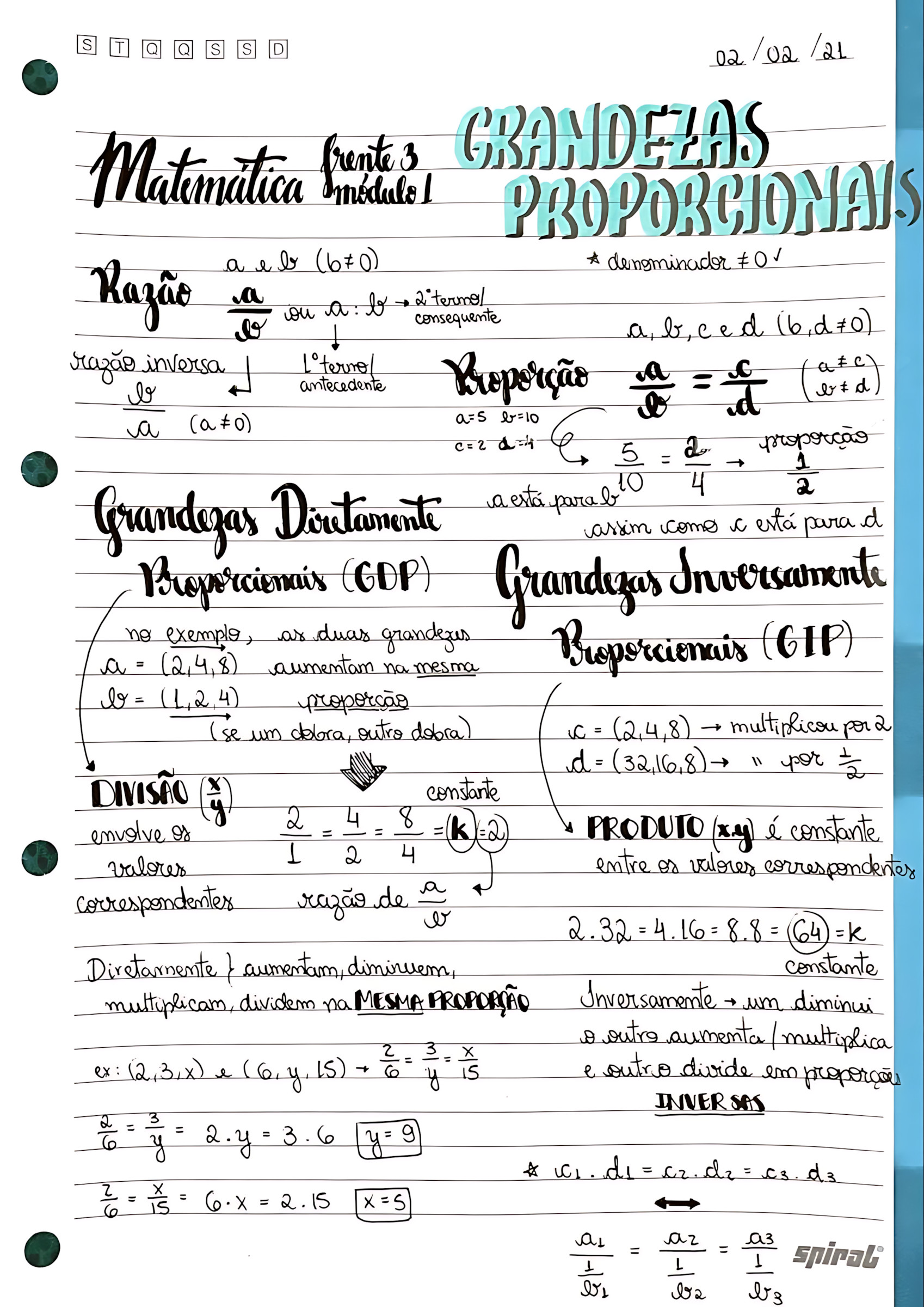 MAPA MENTAL SOBRE GRANDEZAS PROPORCIONAIS