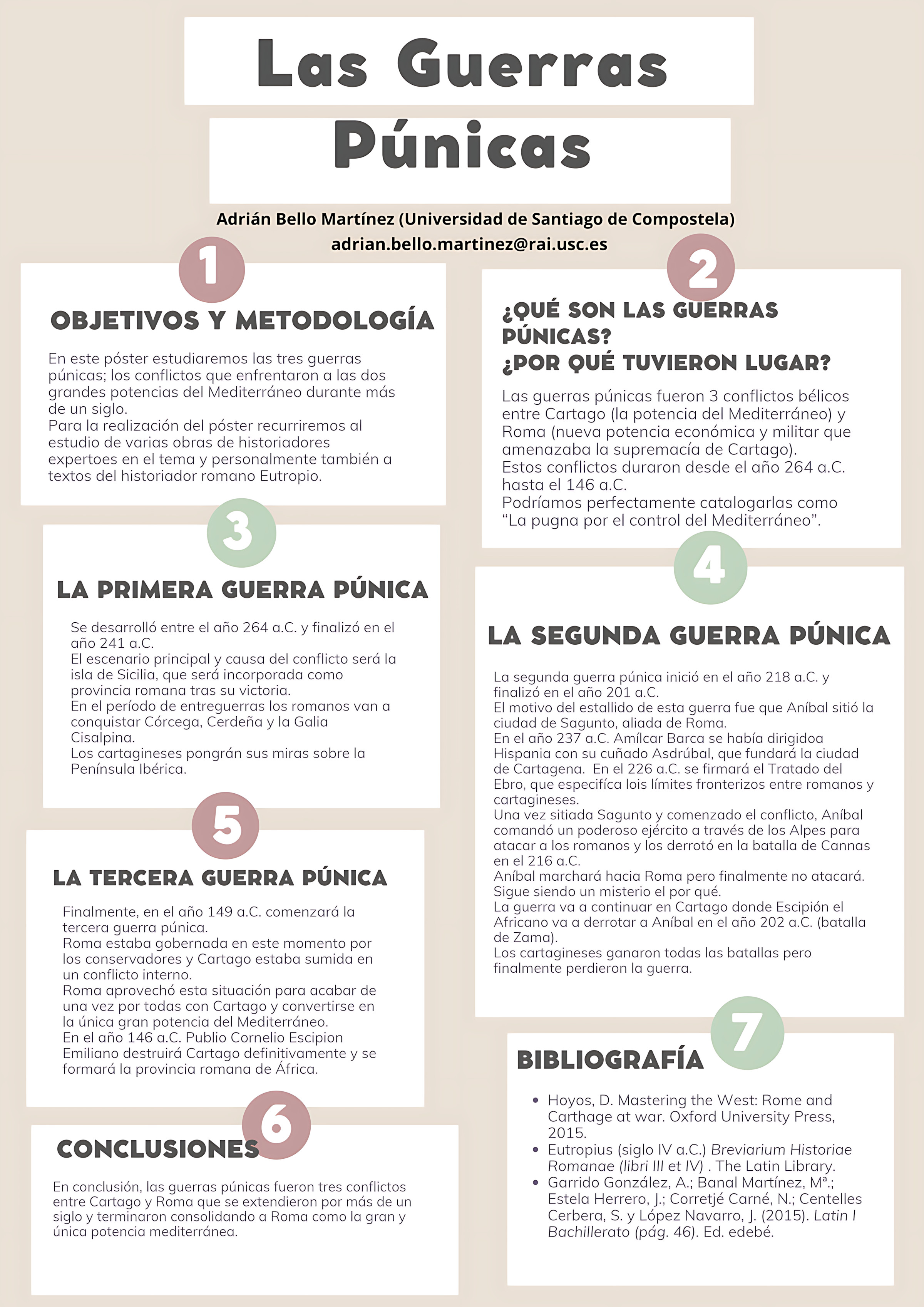 MAPA MENTAL SOBRE GUERRAS PÚNICAS