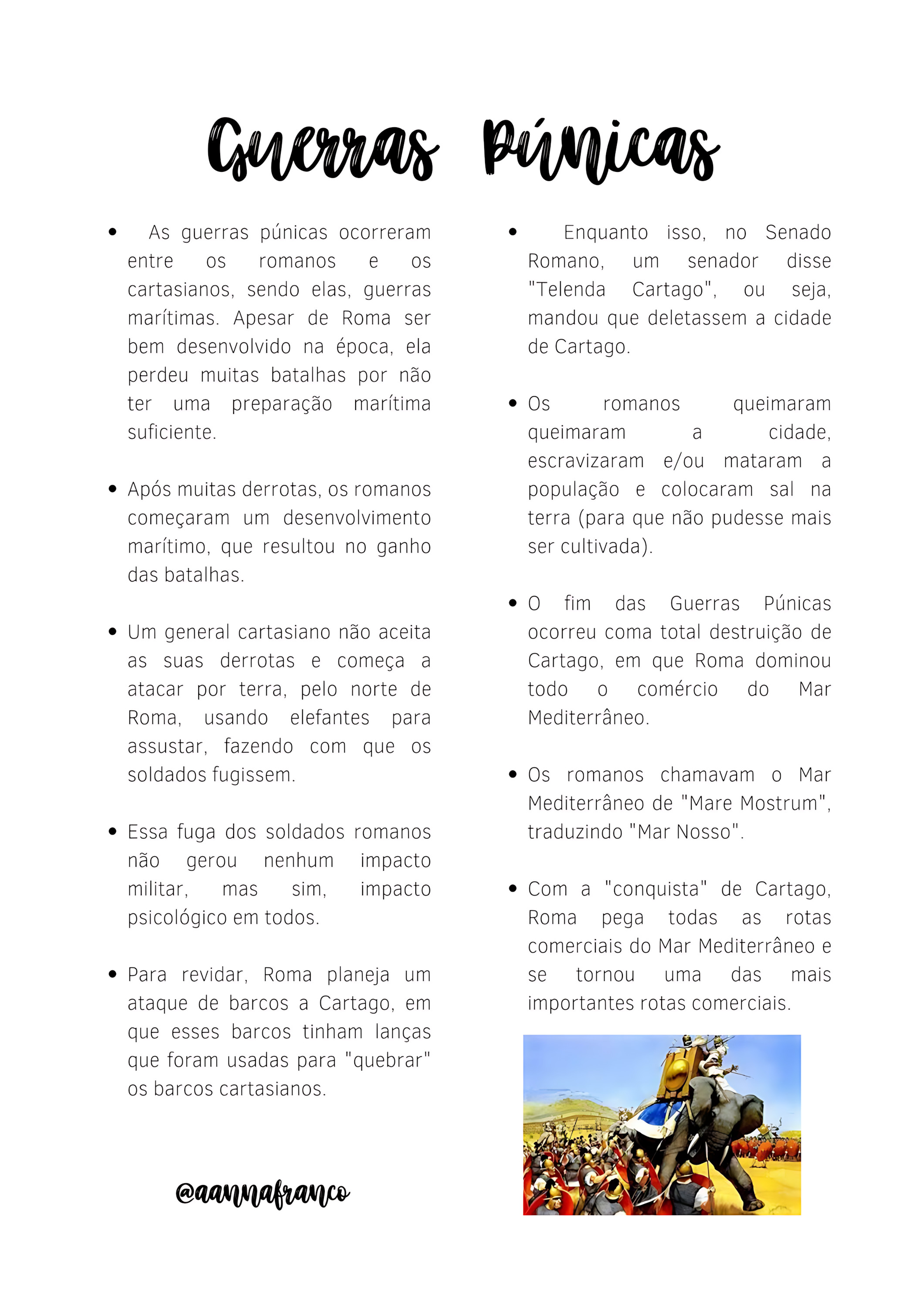 MAPA MENTAL SOBRE GUERRAS PÚNICAS