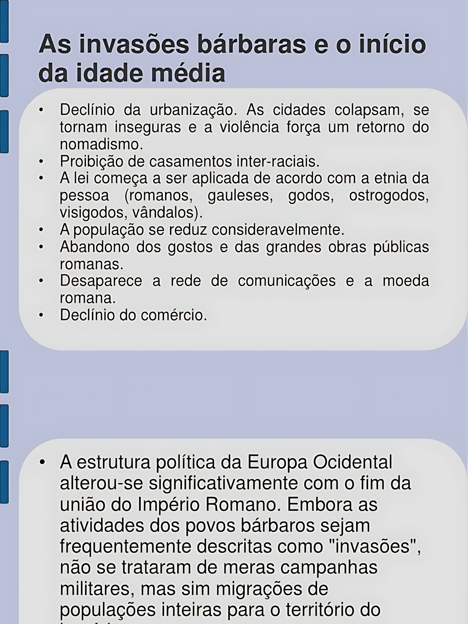 MAPA MENTAL SOBRE INVASÕES BÁRBARAS