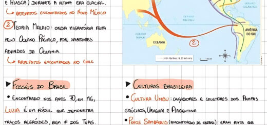 MAPA MENTAL SOBRE PREHISTORIA DO BRASIL