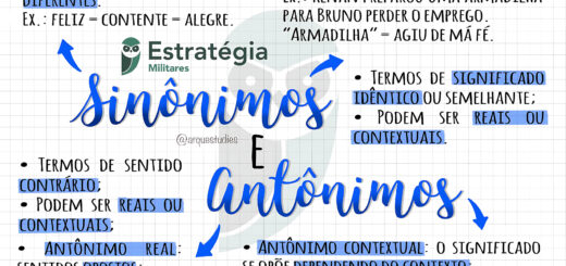 MAPA MENTAL SOBRE SINONIMOS E ANTONIMOS