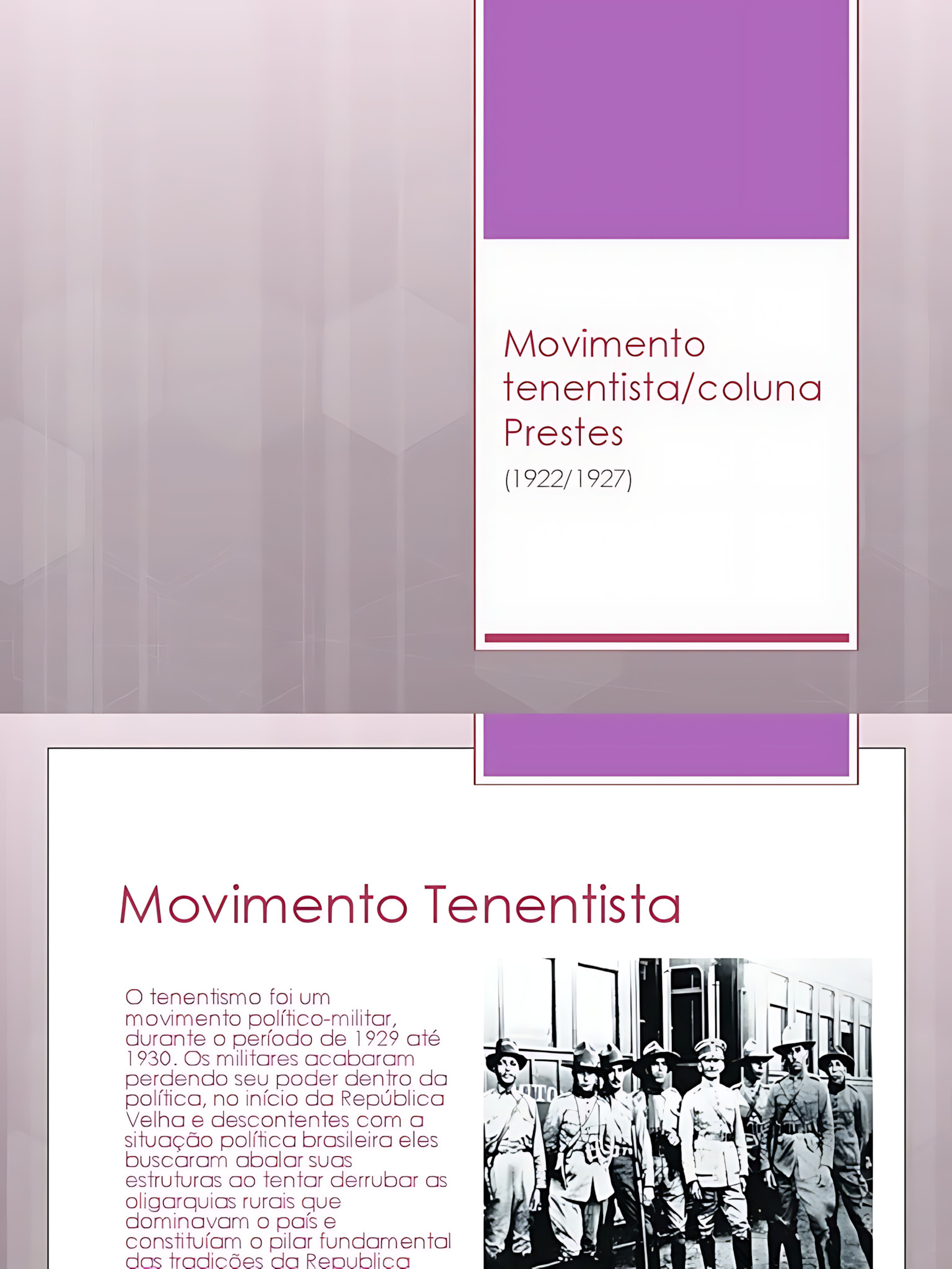MAPA MENTAL SOBRE TENENTISMO