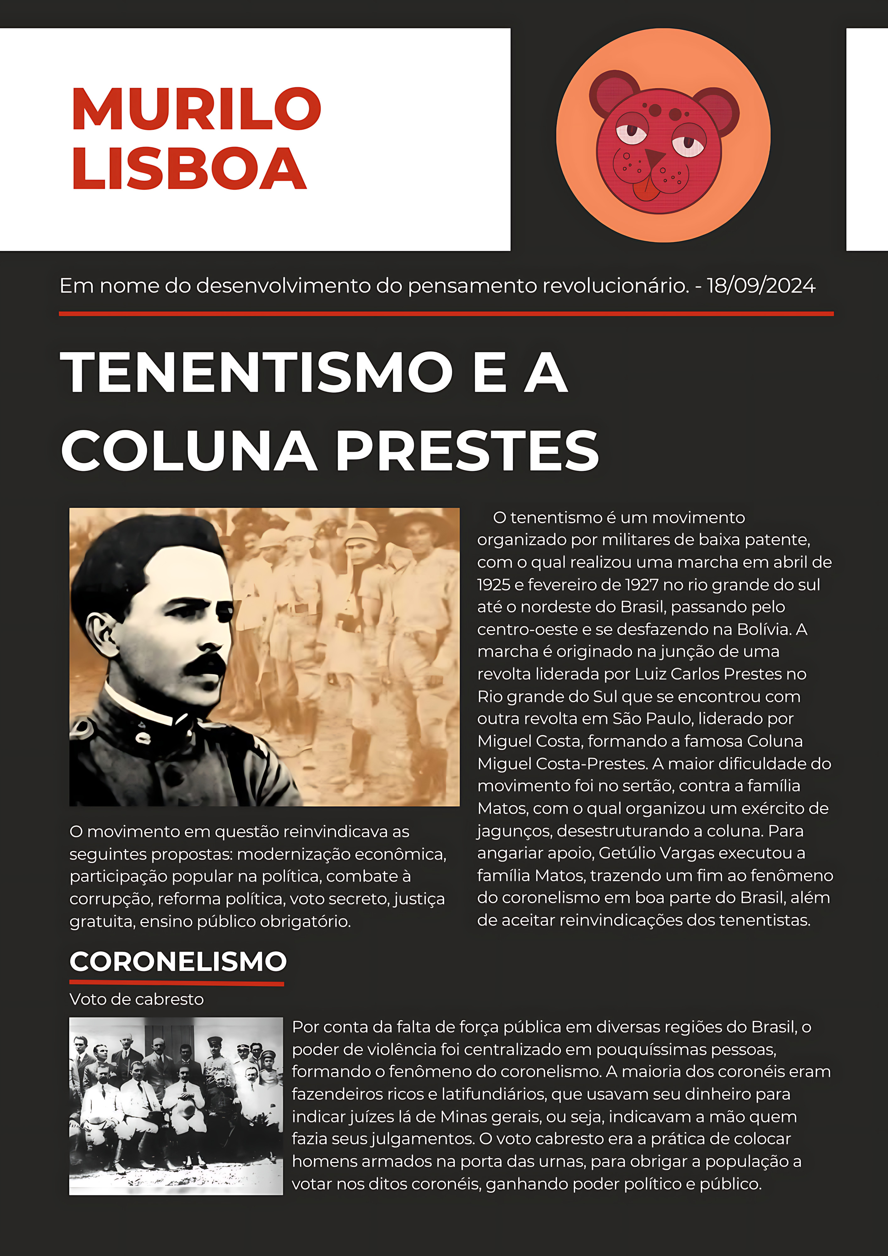 MAPA MENTAL SOBRE TENENTISMO