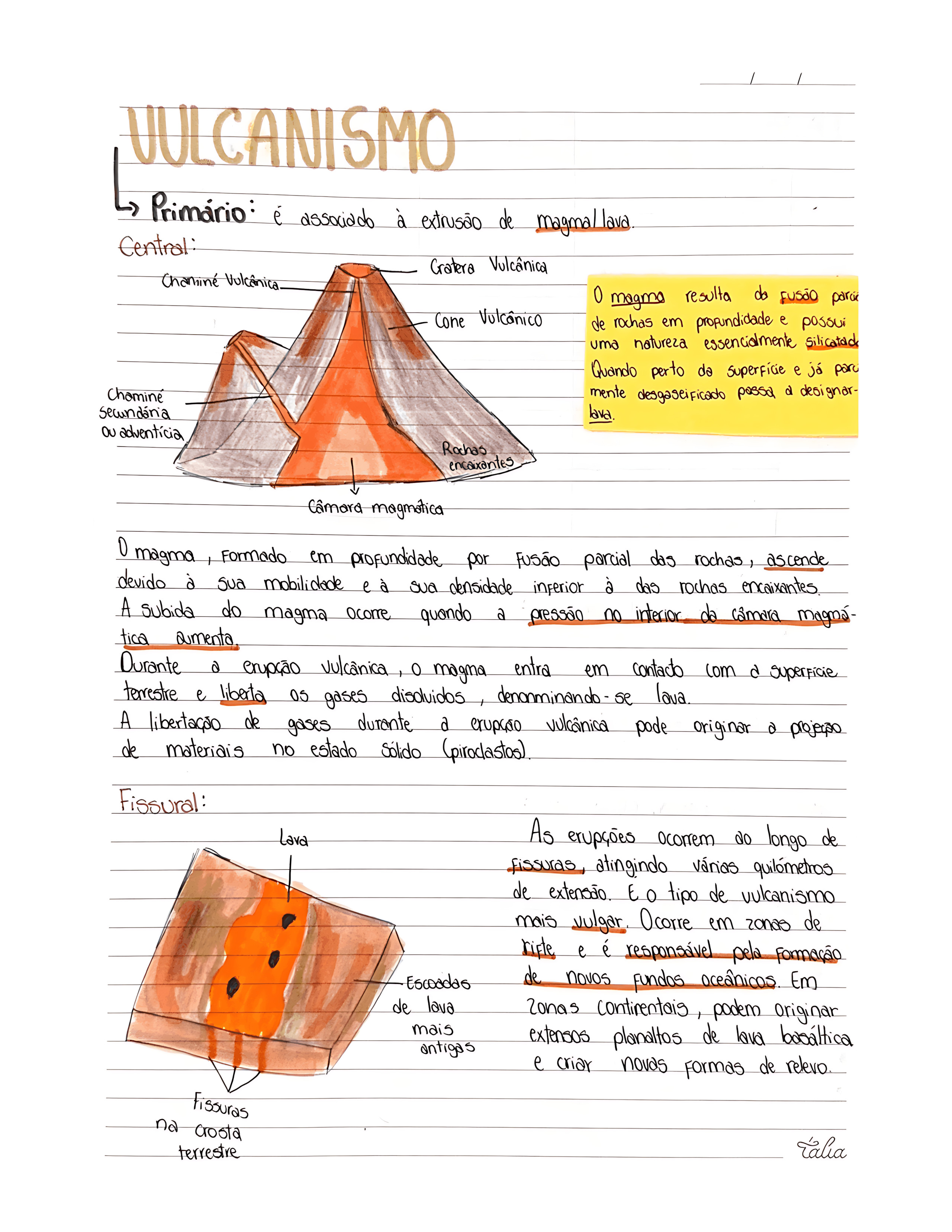 MAPA MENTAL SOBRE VULCANISMO