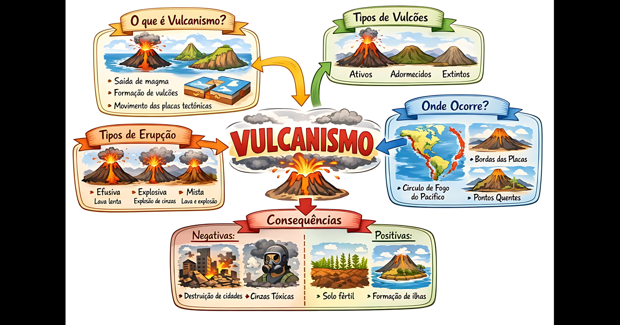 MAPA MENTAL SOBRE VULCANISMO