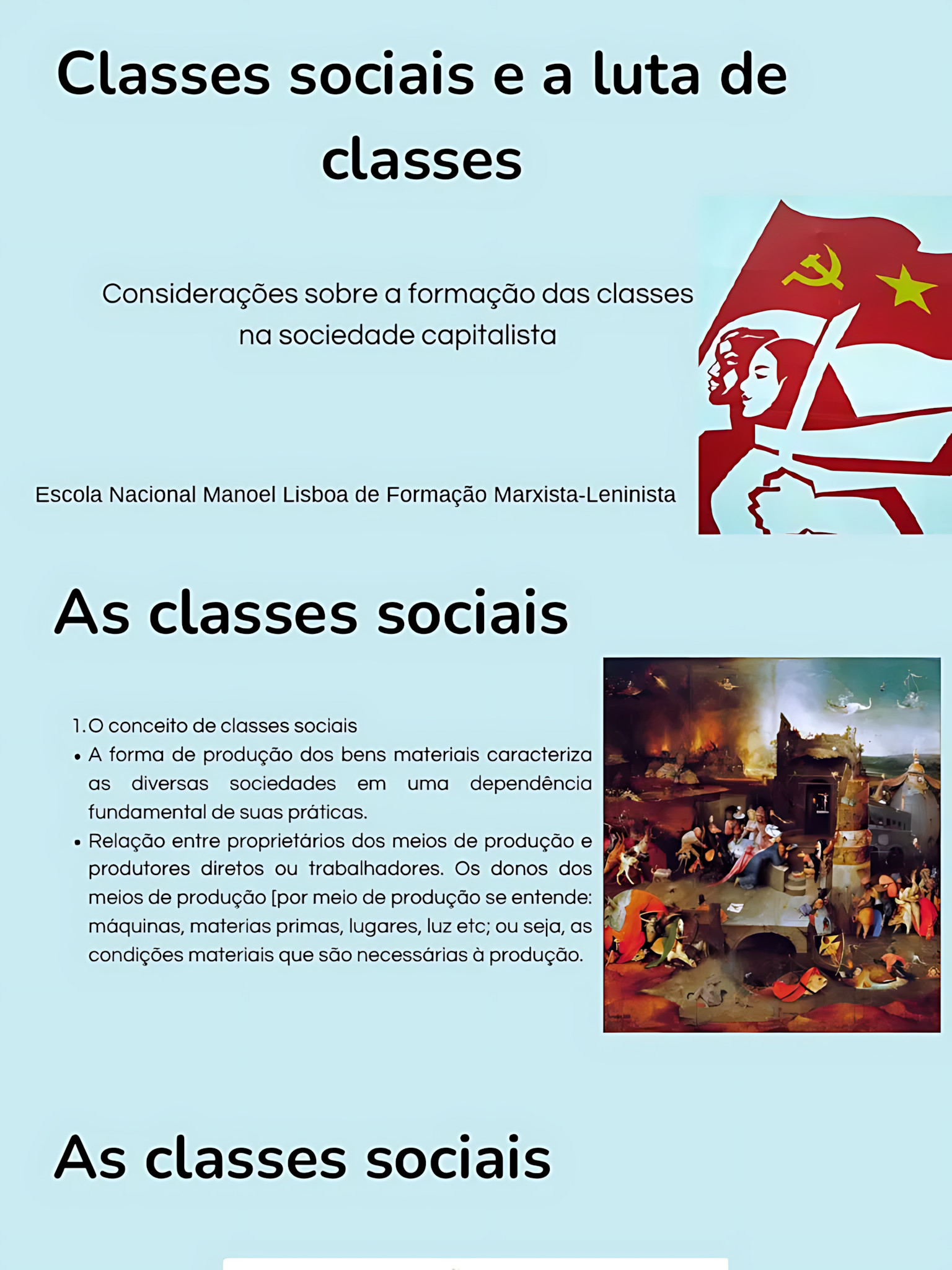 MAPA MENTAL SOBRE A LUTA DE CLASSES