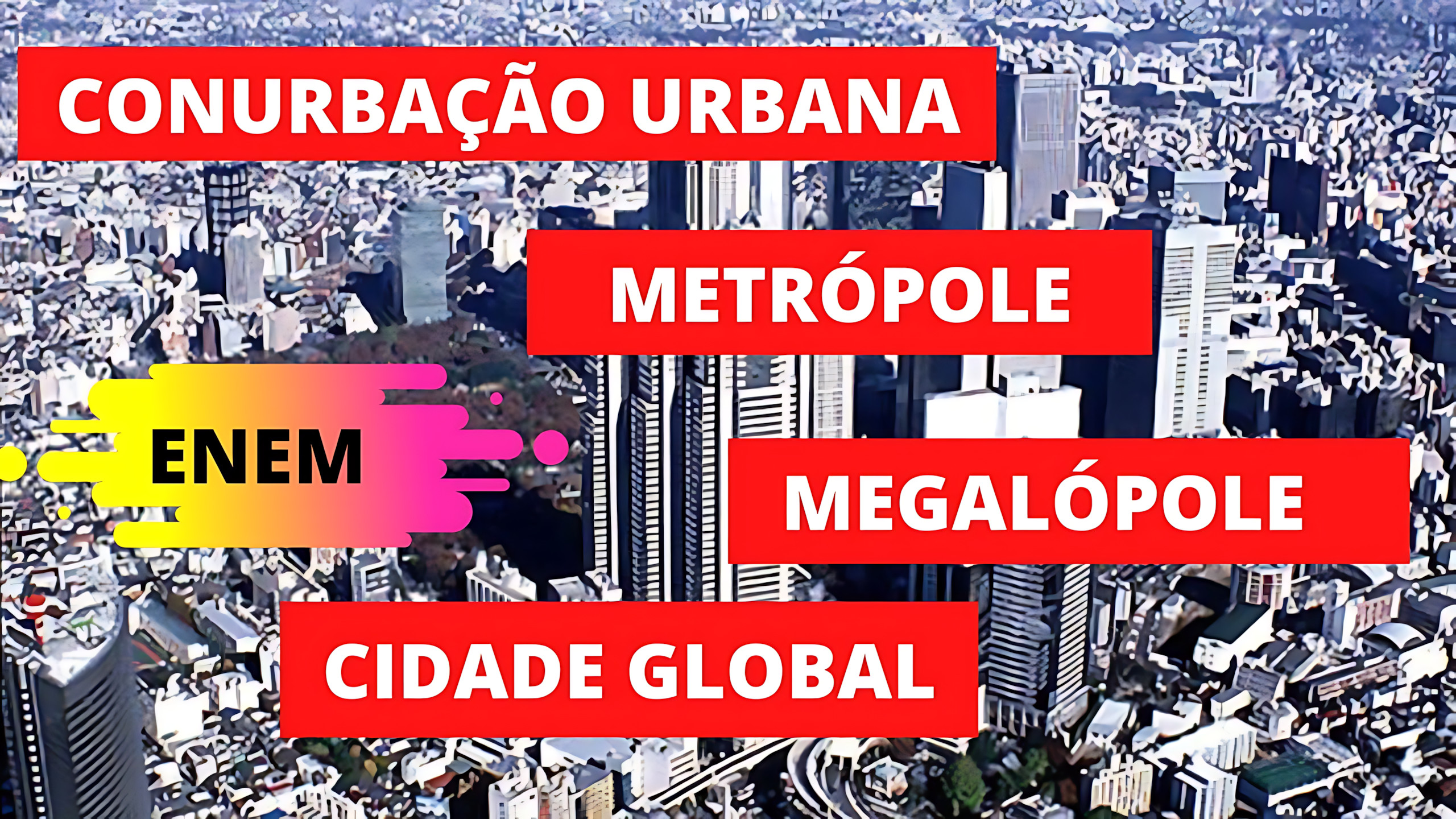 MAPA MENTAL SOBRE CONURBAÇÃO