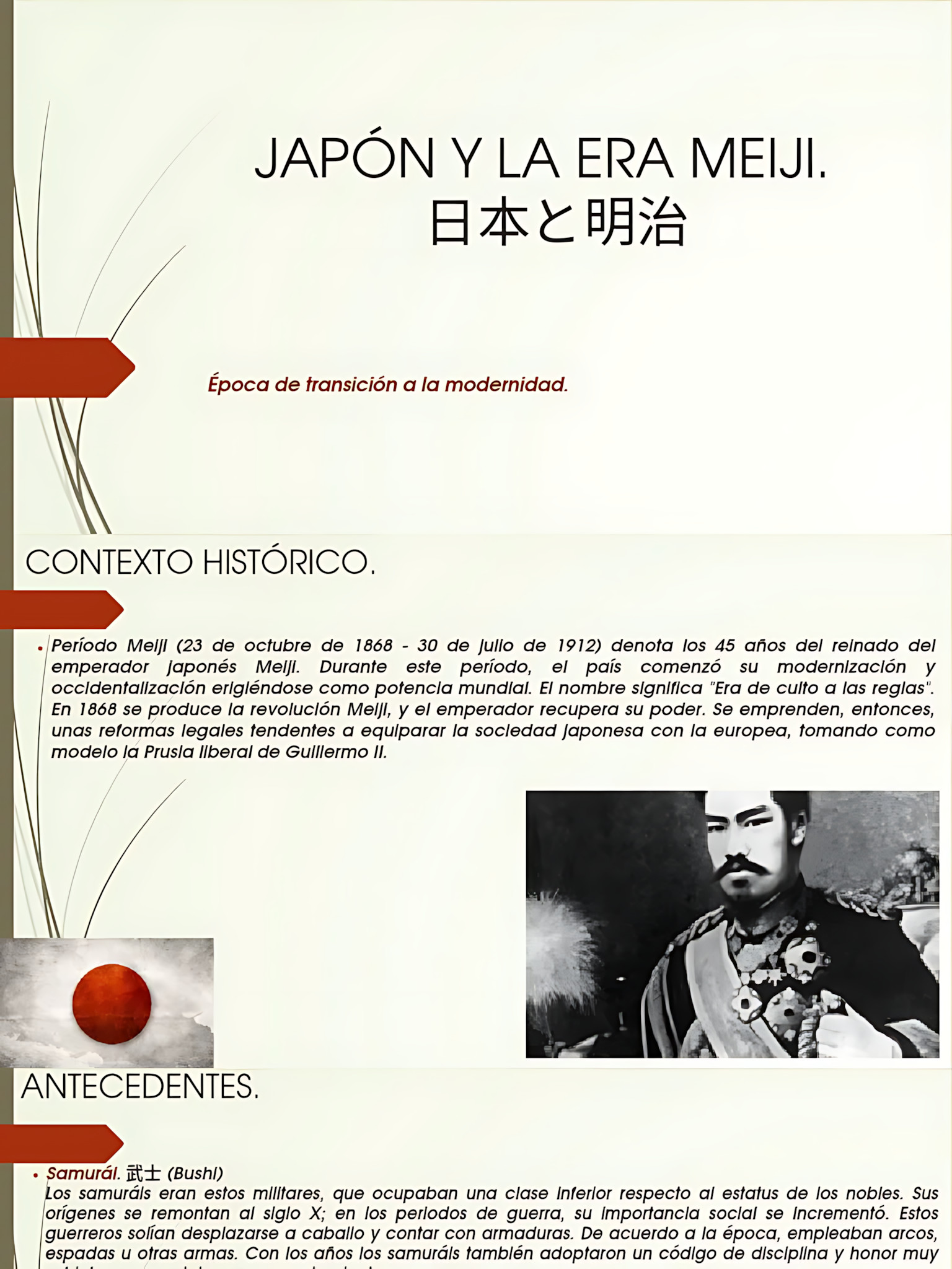 MAPA MENTAL SOBRE ERA MEIJI