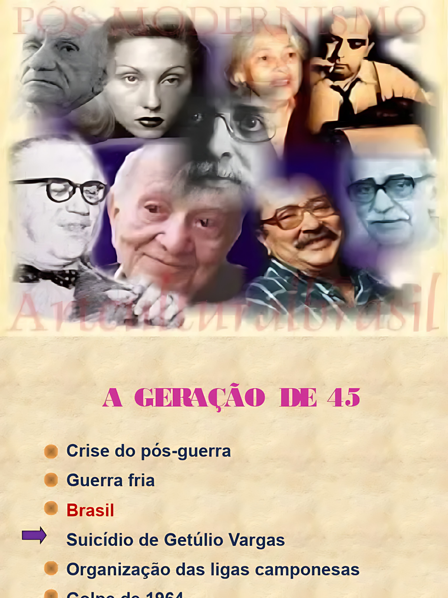 MAPA MENTAL SOBRE GERAÇÃO DE 45