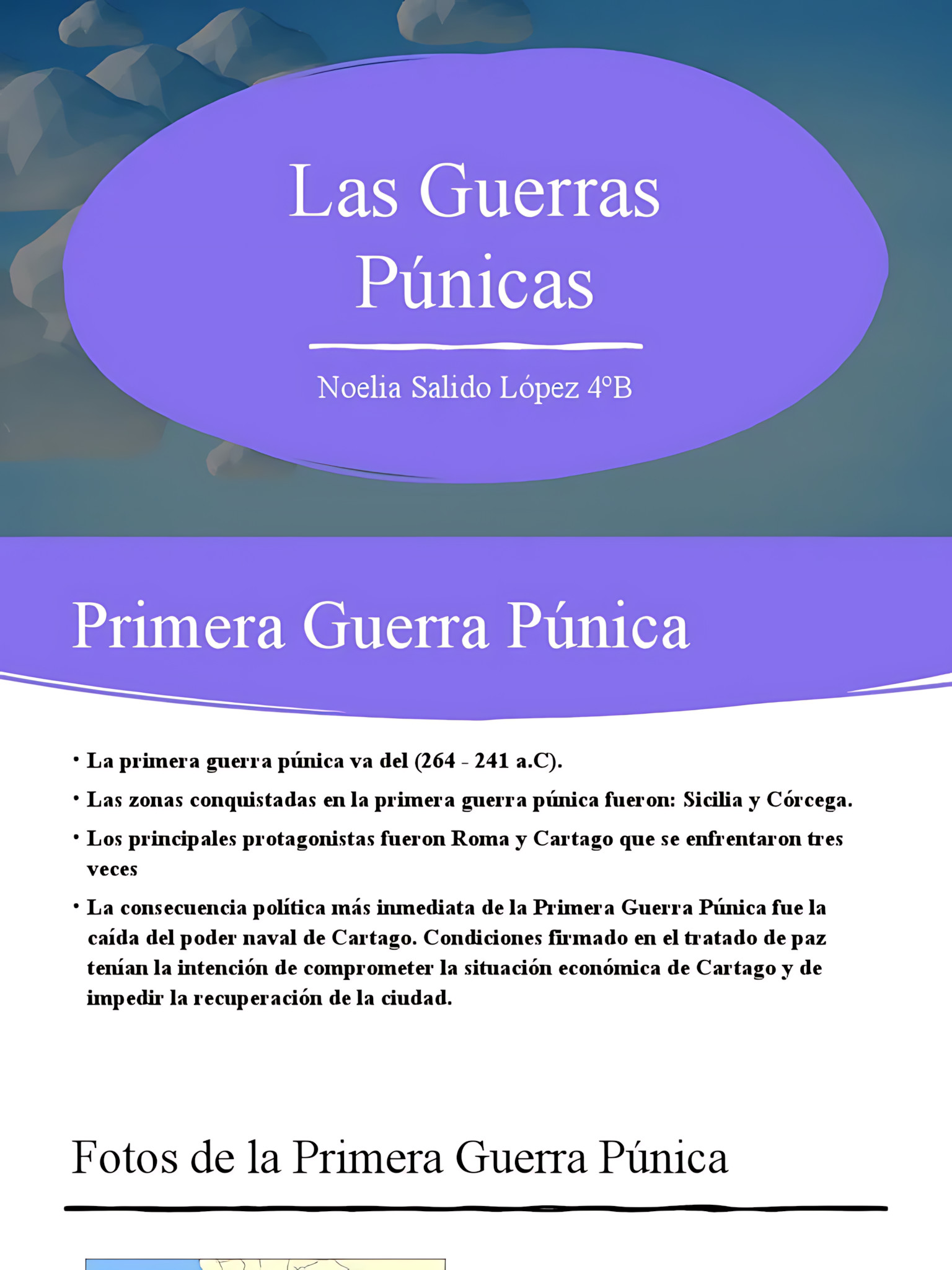 MAPA MENTAL SOBRE GUERRAS PÚNICAS