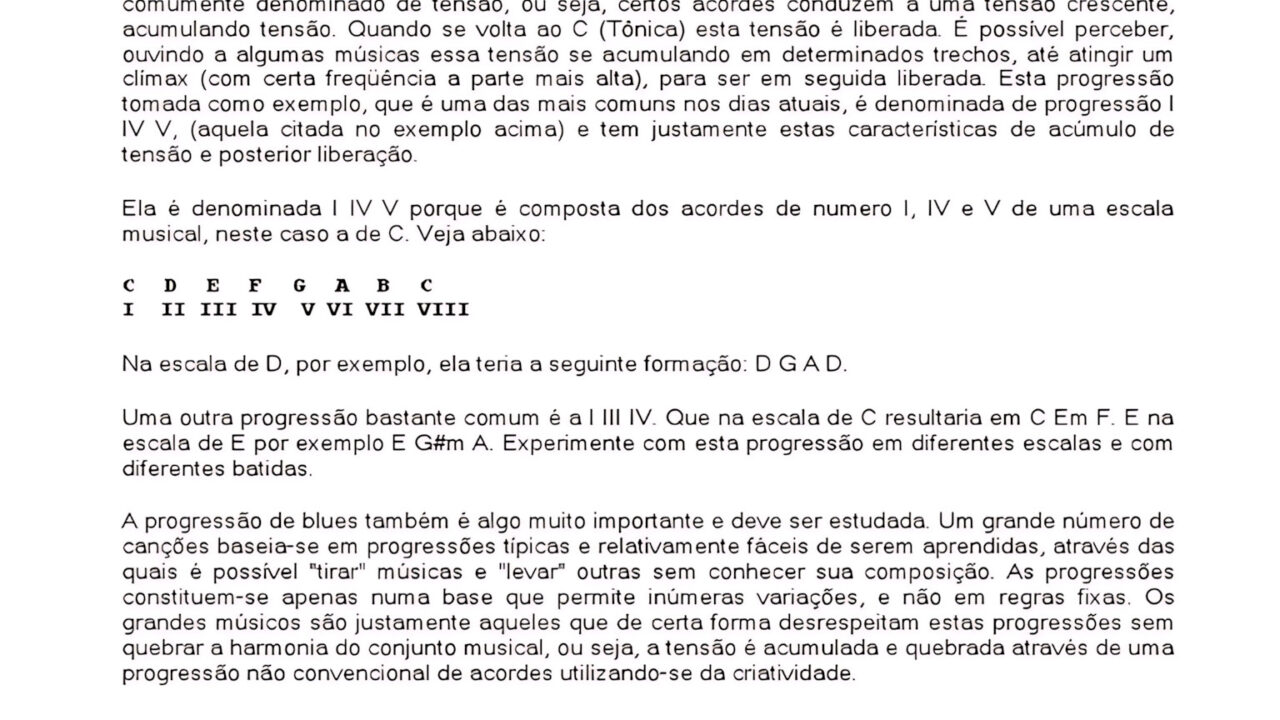 PROGRESSÃO HARMÔNICA