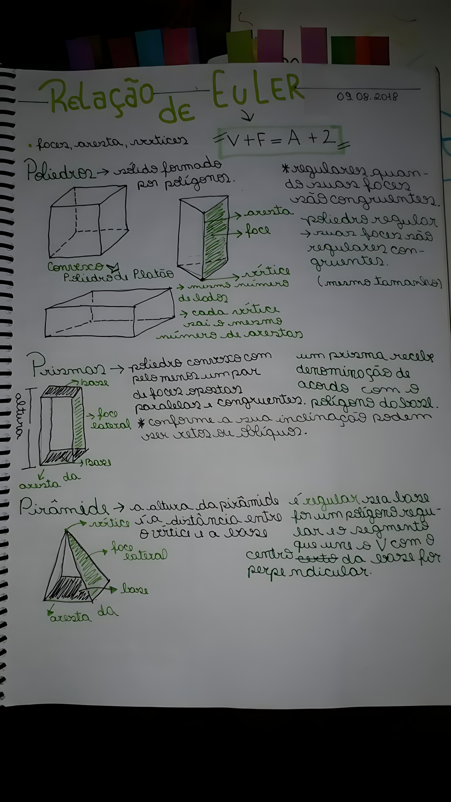 MAPA MENTAL SOBRE RELAÇÃO DE EULER