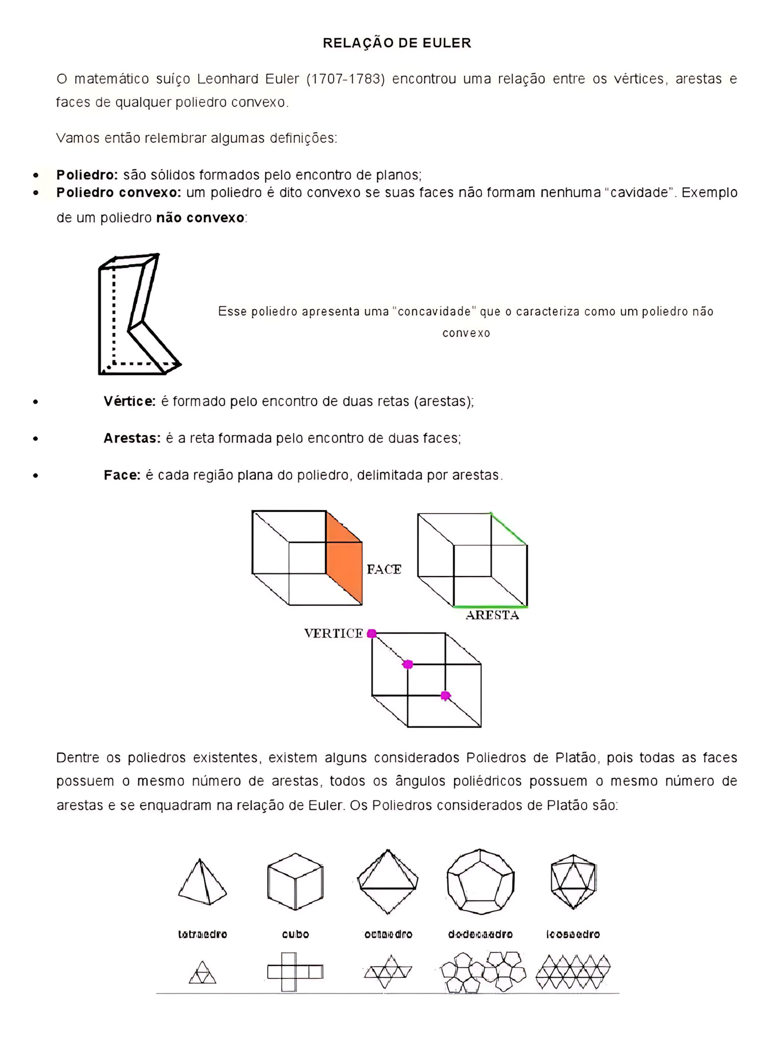MAPA MENTAL SOBRE RELAÇÃO DE EULER