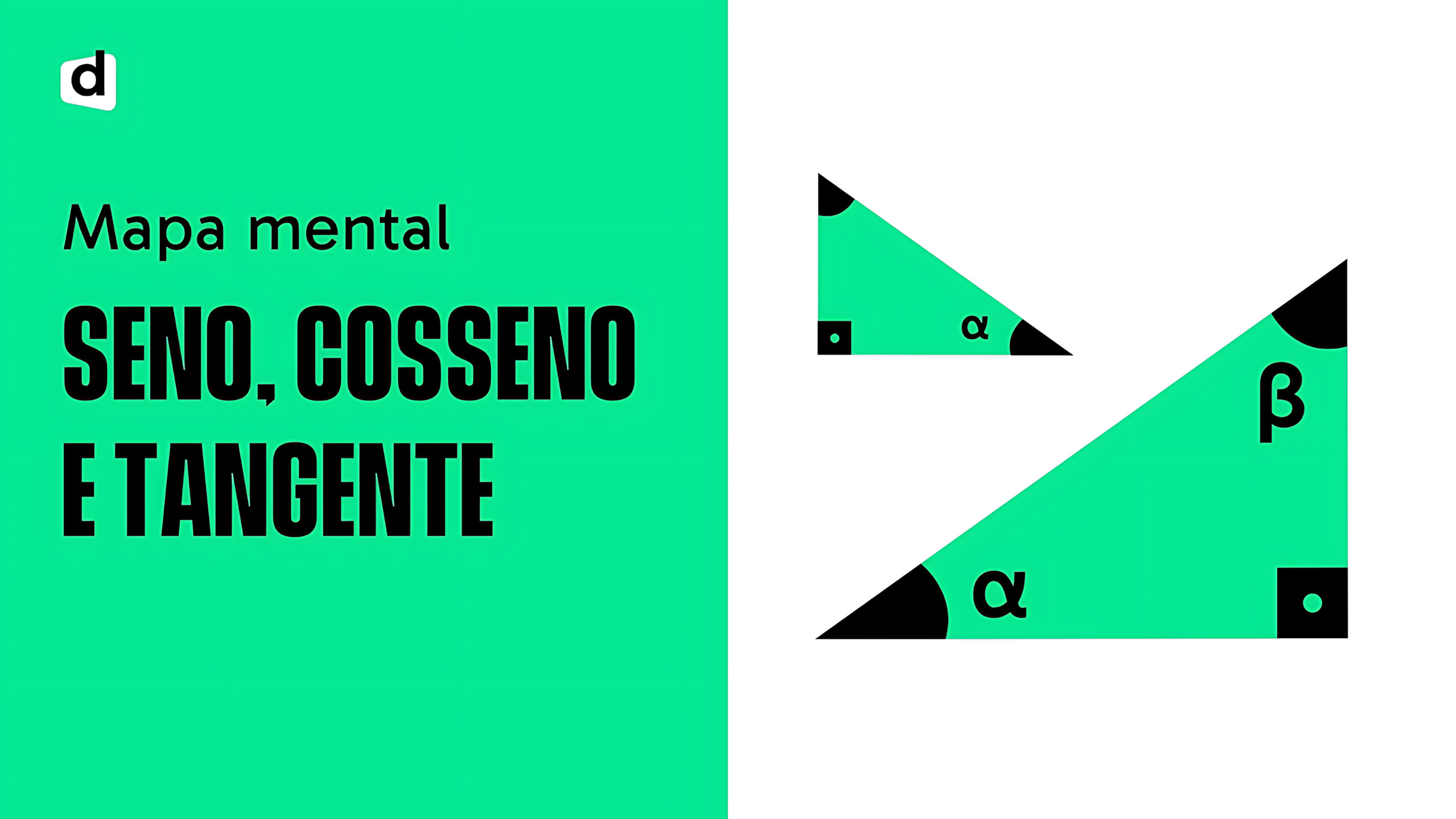 MAPA MENTAL SOBRE SENO, COSSENO E TANGENTE