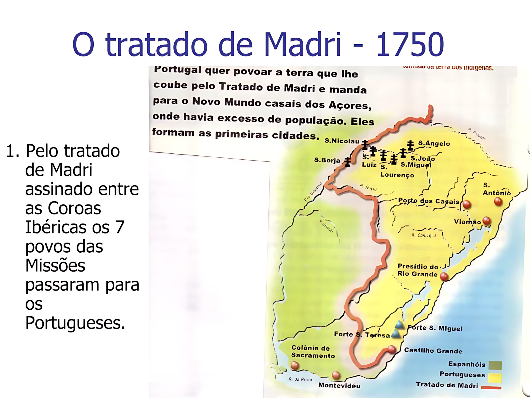 MAPA MENTAL SOBRE TRATADO DE MADRI